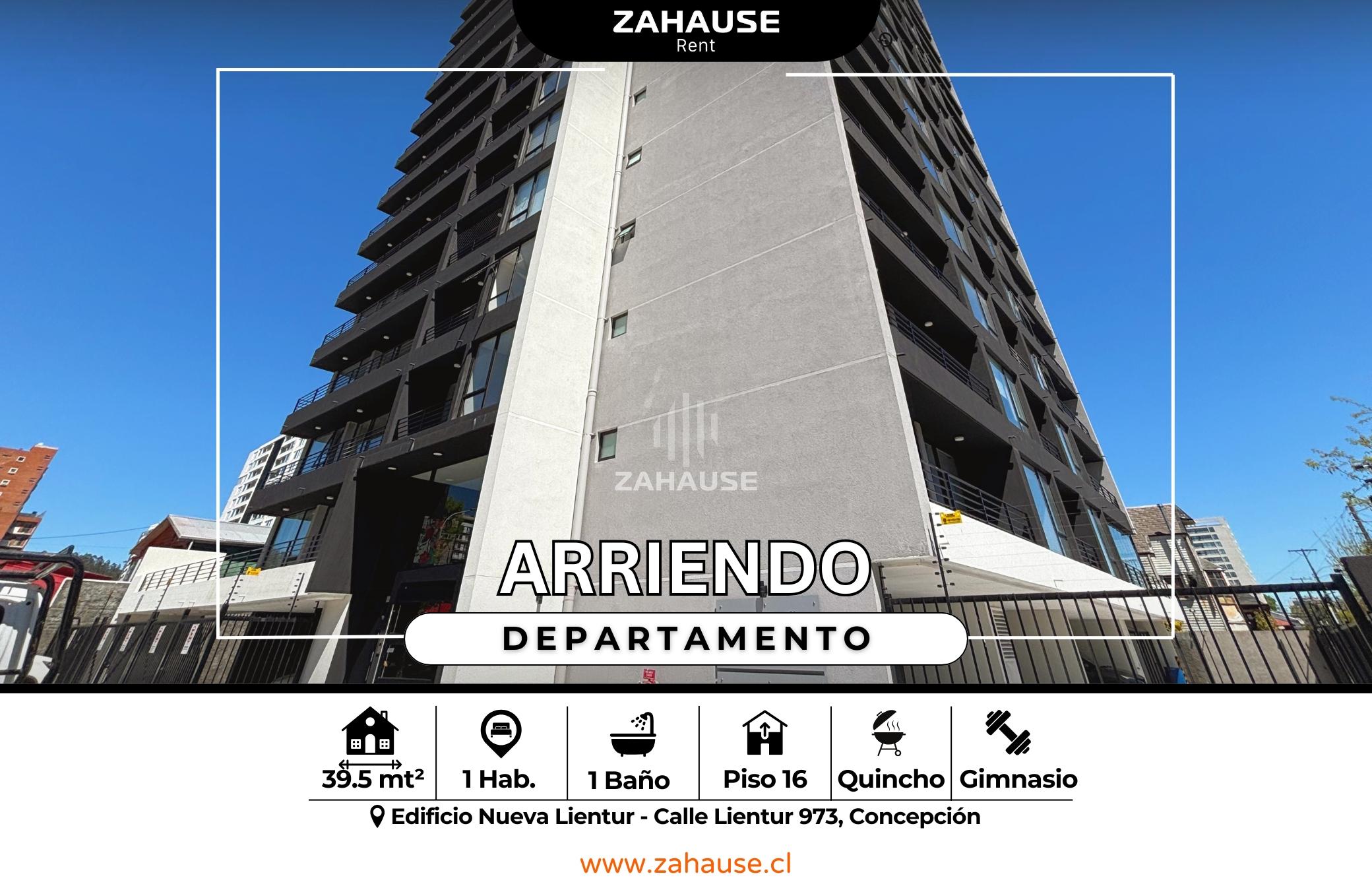 Amplio departamento en arriendo 1 dormitorio en Concepción 