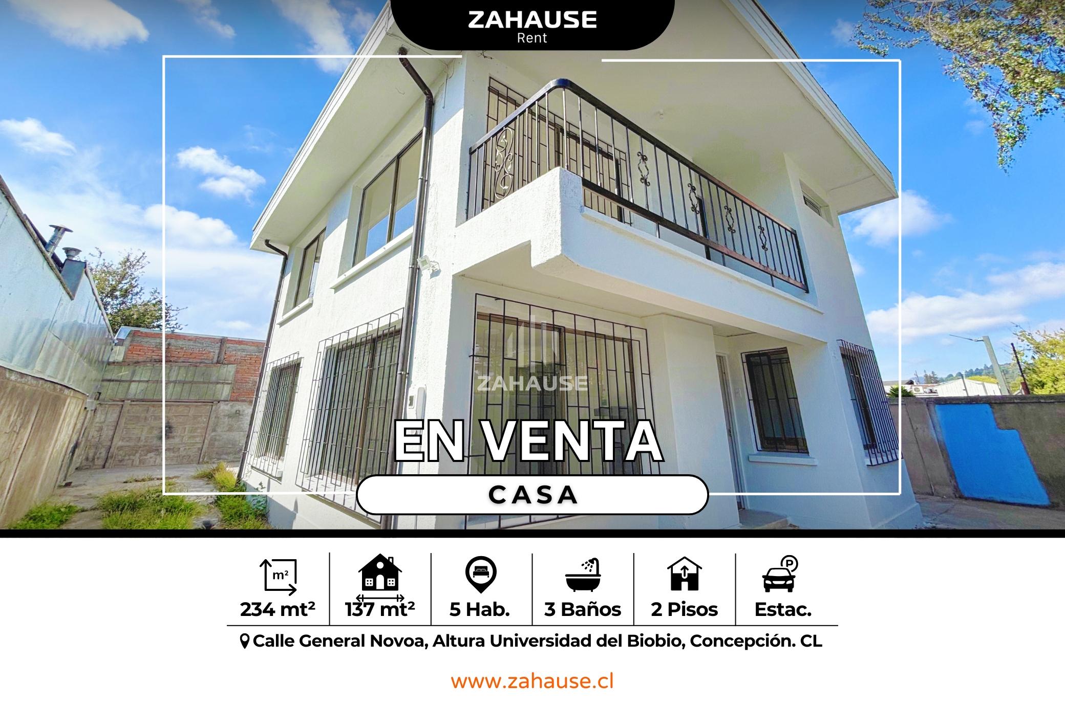 Casa en venta - Av. General Novoa / Concepción