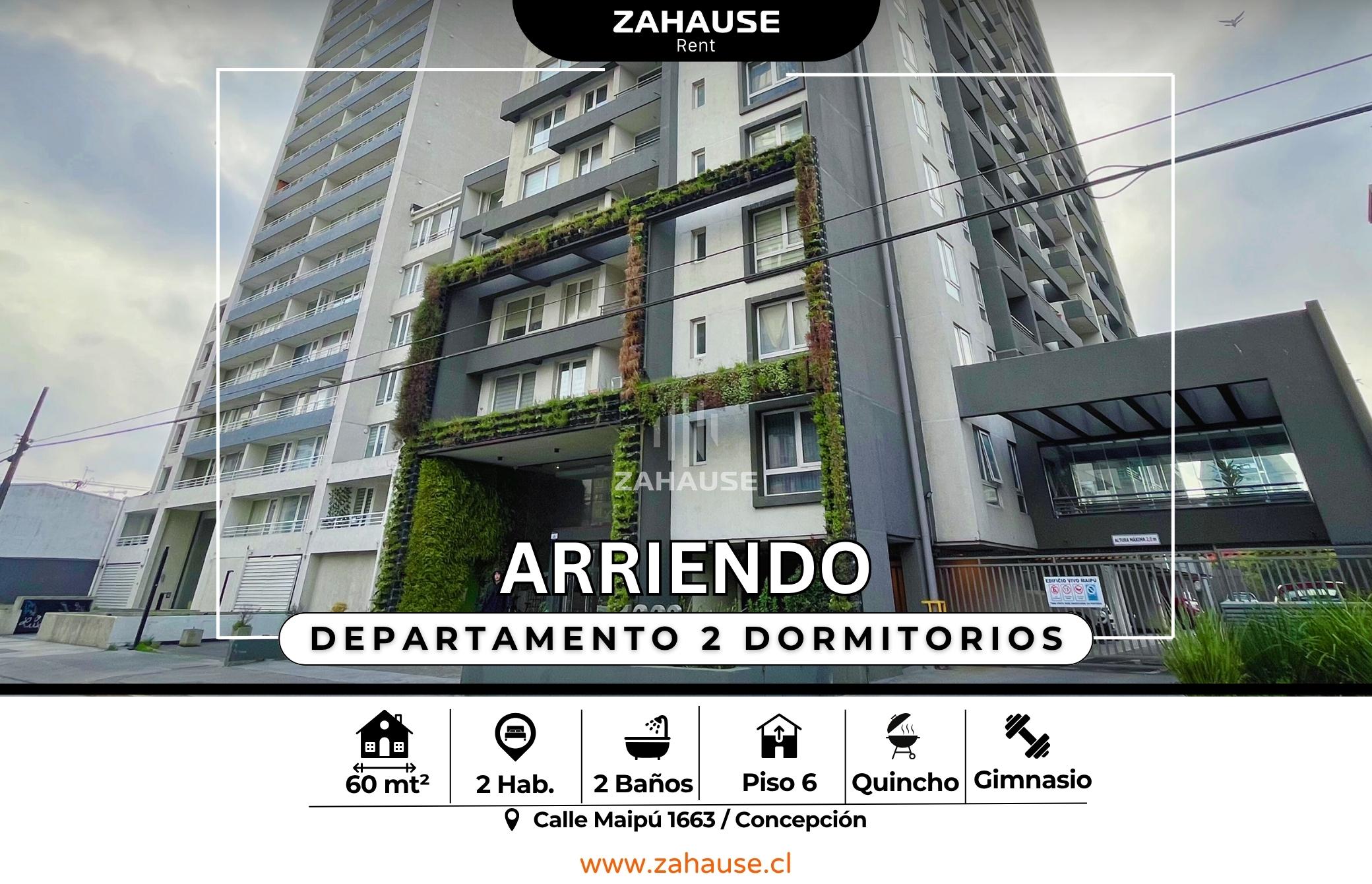 Departamento 2 dormitorios en arriendo Concepción Centro