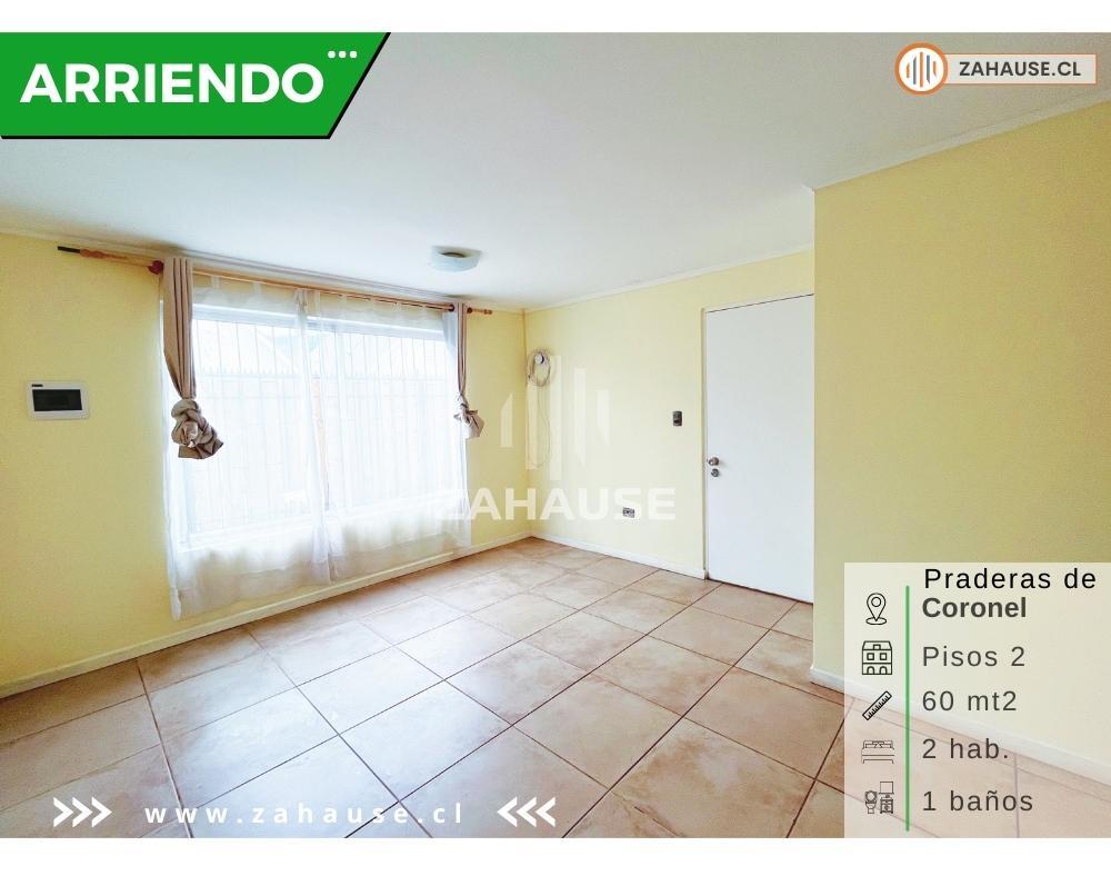 Casa en arriendo 2 dormitorios 1 baño en Praderas de Coronel 